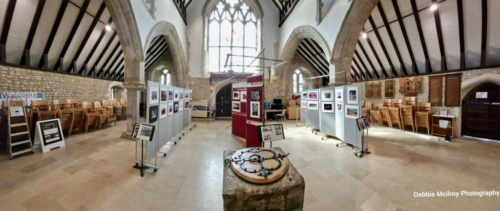 Exhibition set up at St Mary's Church
